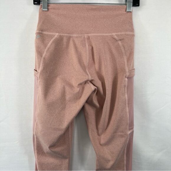 Fabletics On-The-Go PowerHold High-Waisted Rosebloom Heather Capri Leggings 0685 - Picture 8 of 15
